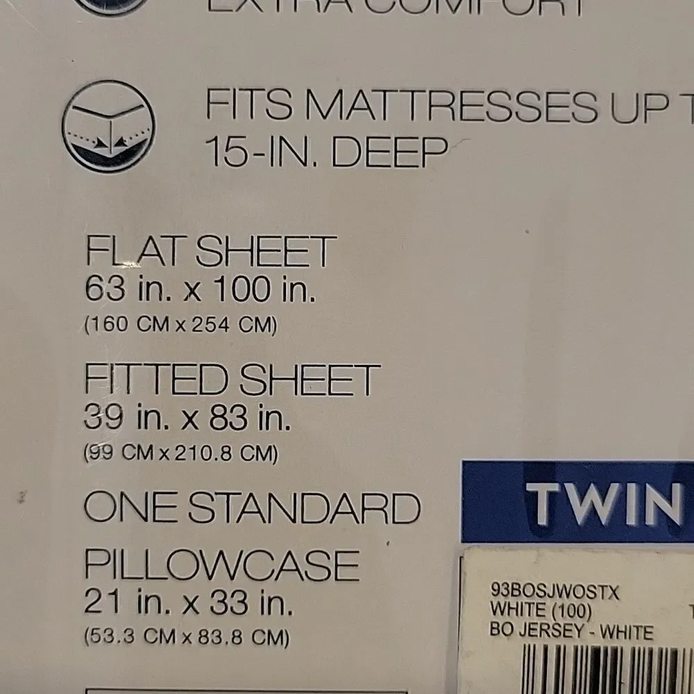 The Big One Jersey Sheet Set,Twin XL